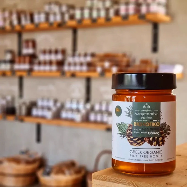 Limited Edition Organic Pine Tree Honey from Thassos: A Special Collaboration