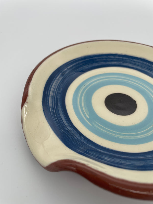 Handmade Ceramic Spoon Rest Eye 13cm