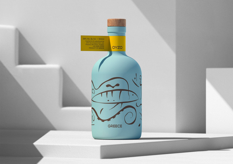 Ouzo Greece in a Bottle from Mitilini 500ml LIMITED EDITION