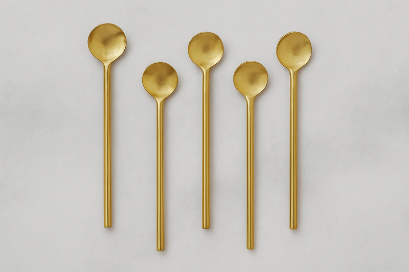 Handmade in Greece Brass Coffee Spoon 170MM