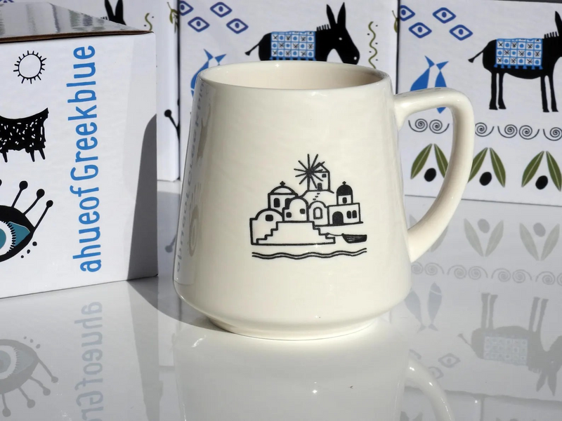 Greek Island Handmade Ceramic Mug