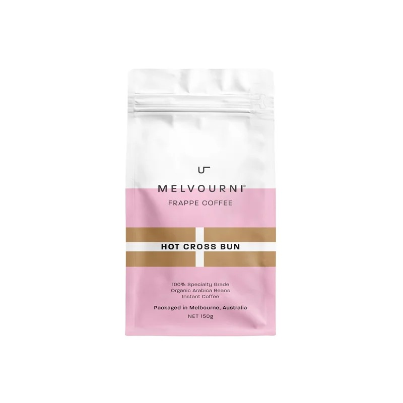 Organic Hot Cross Bun Flavoured Frappe Coffee 150g LIMTED EDITION