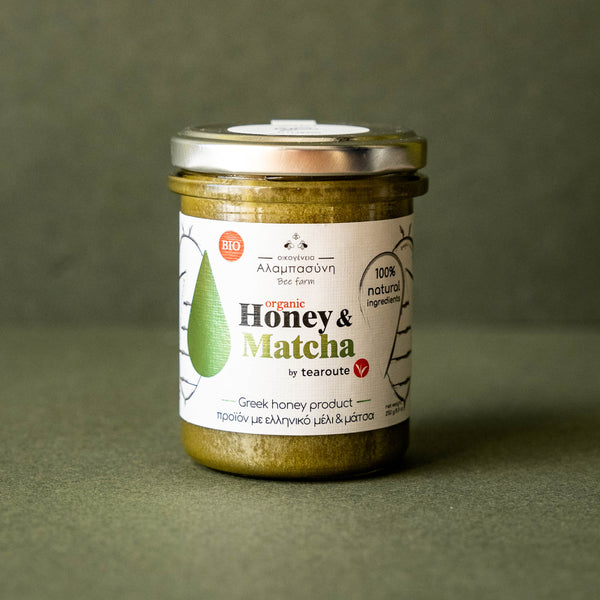 Organic Greek Honey & Matcha Blend 250g