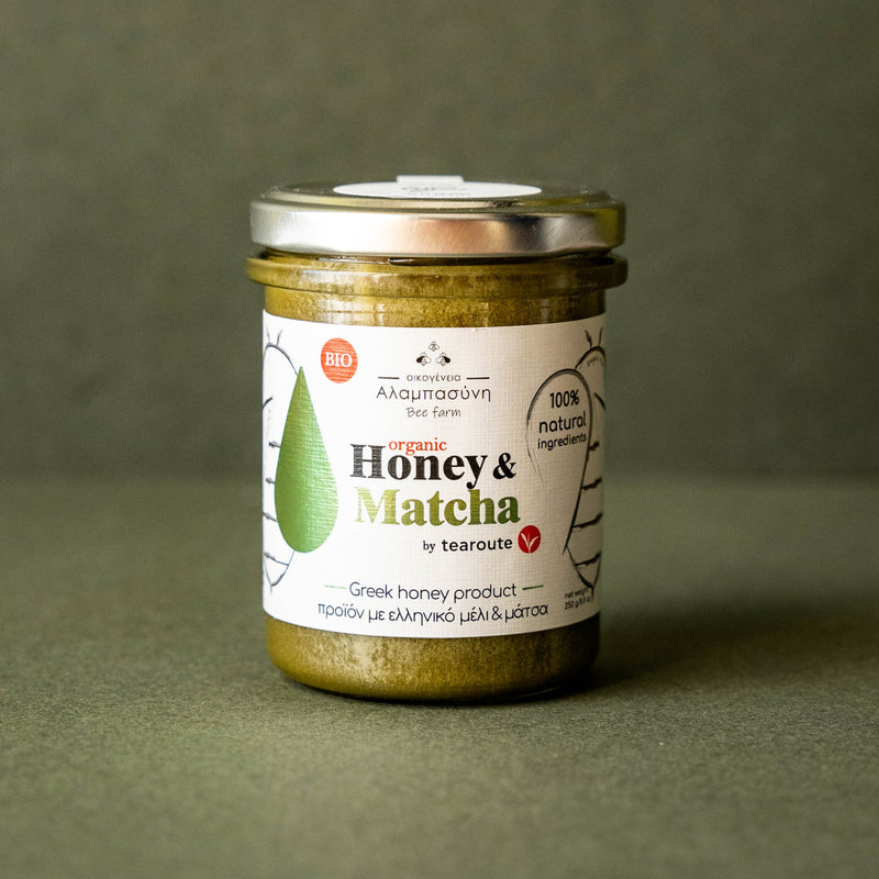 Organic Greek Honey & Matcha Blend 250g