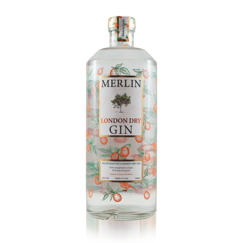 Merlin Gin with Kumquat from Corfu 700ml