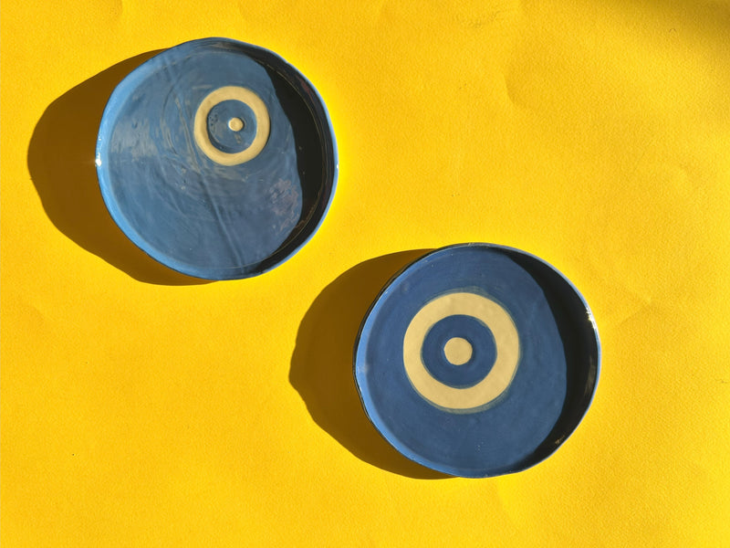Handmade Greek Eye Mati Plate- Limited Edition