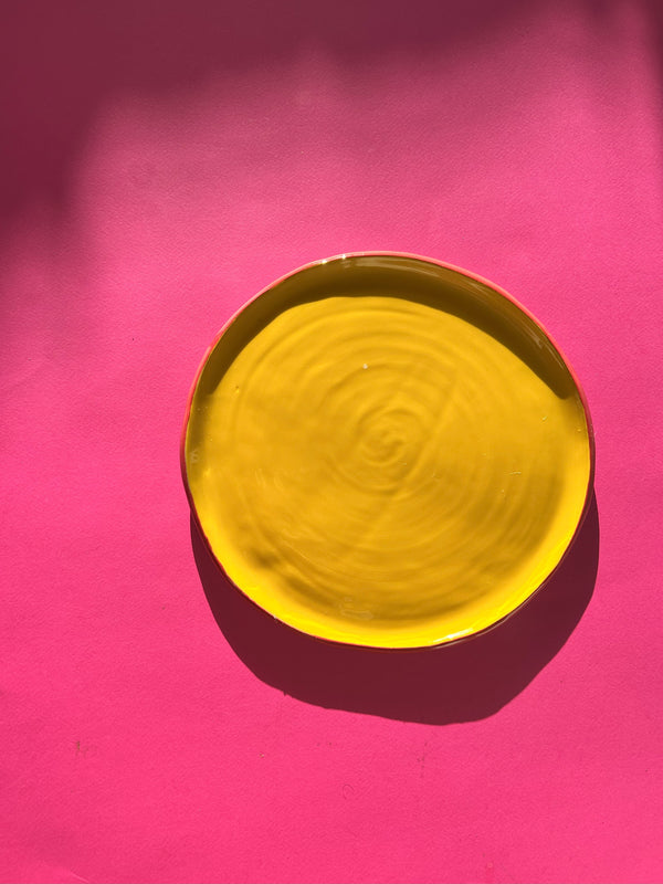 Handmade Yellow Plate Small- Limited Edition