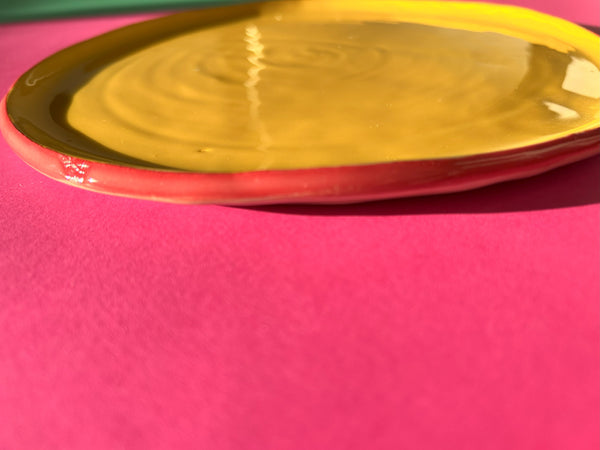 Handmade Yellow Plate Small- Limited Edition