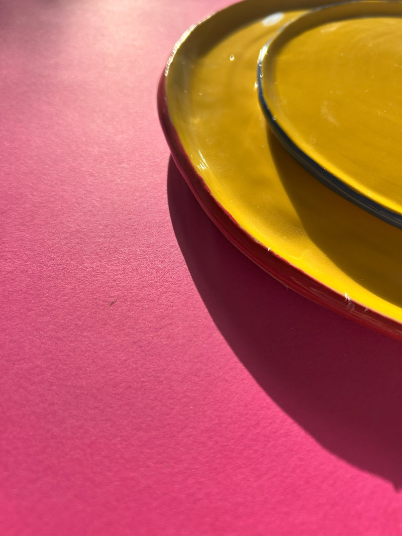 Handmade Yellow Plate Large- Limited Edition
