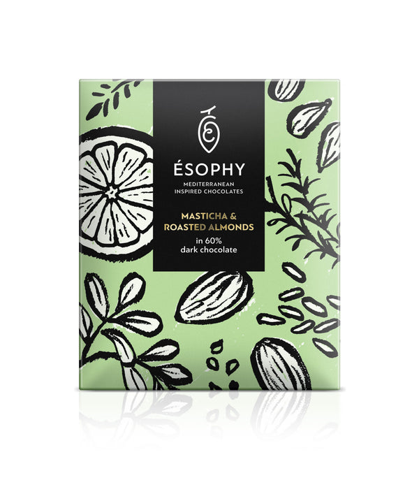 Dark Chocolate Bar - Chios Mastiha & Roasted Almonds