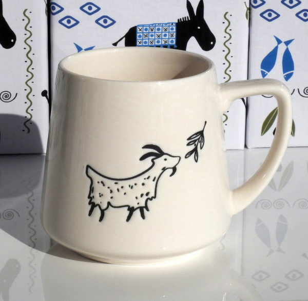 Greek Goat Handmade Ceramic Mug