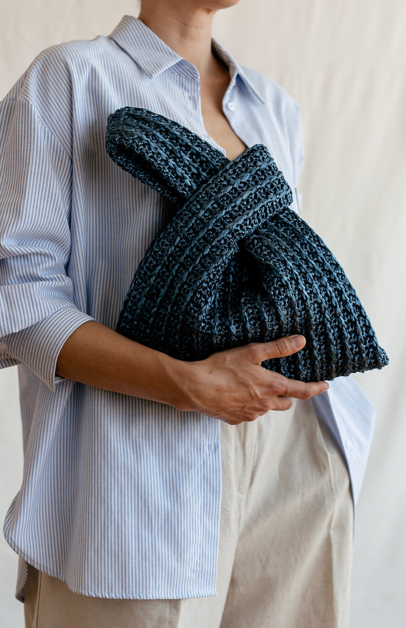 The Raffia Knot Bag- Handmade in Greece- Cove