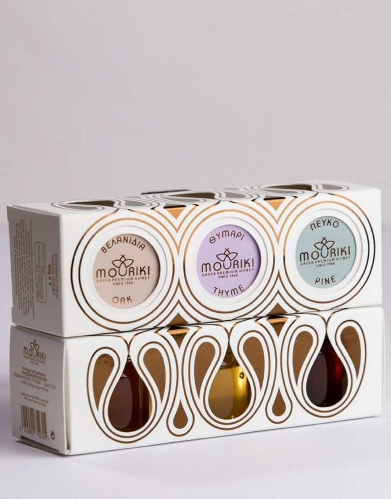 Premium Greek Honey Trilogy Gift Set 3 x 40g
