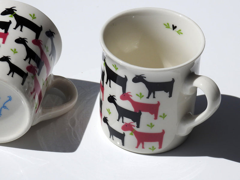Greek Goats Printed Ceramic Espresso Cup