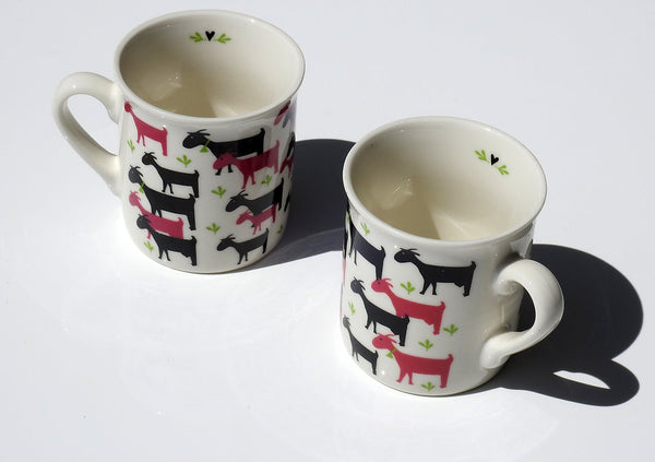 Greek Goats Printed Ceramic Espresso Cup