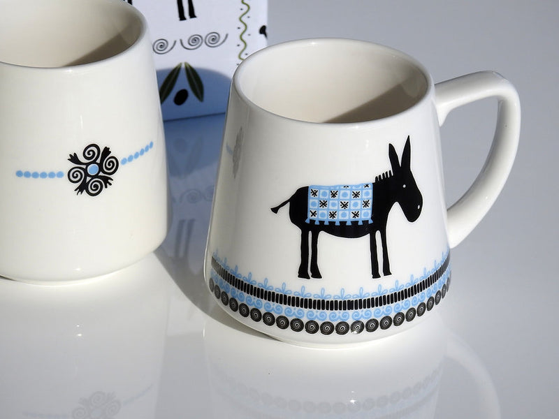 Greek Donkey Printed Mug