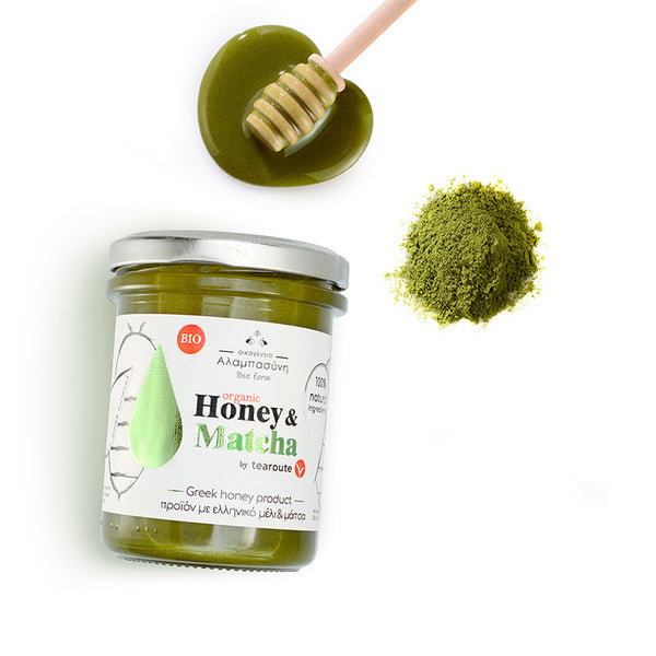 Organic Greek Honey & Matcha Blend 250g