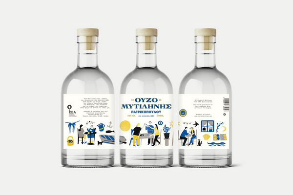 Ouzo of Mytilini Patrikopoulou 200ML