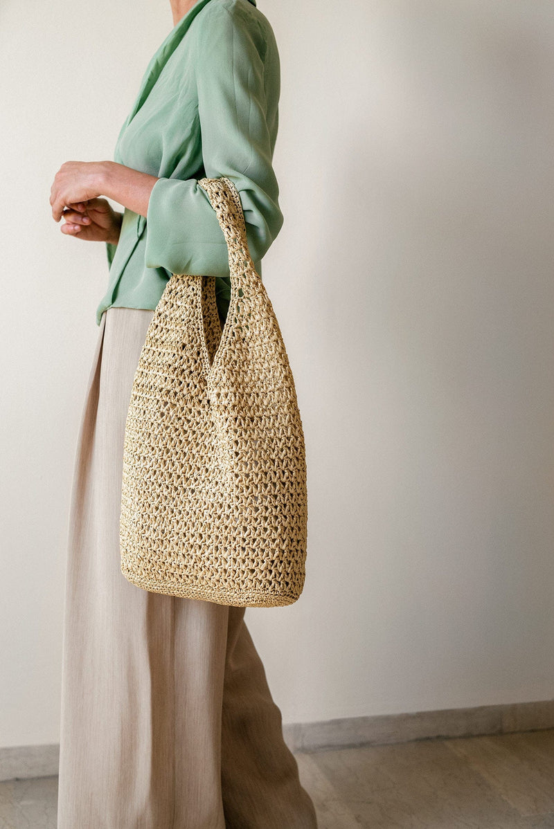 Daphne Tote- Handmade in Greece- Natural