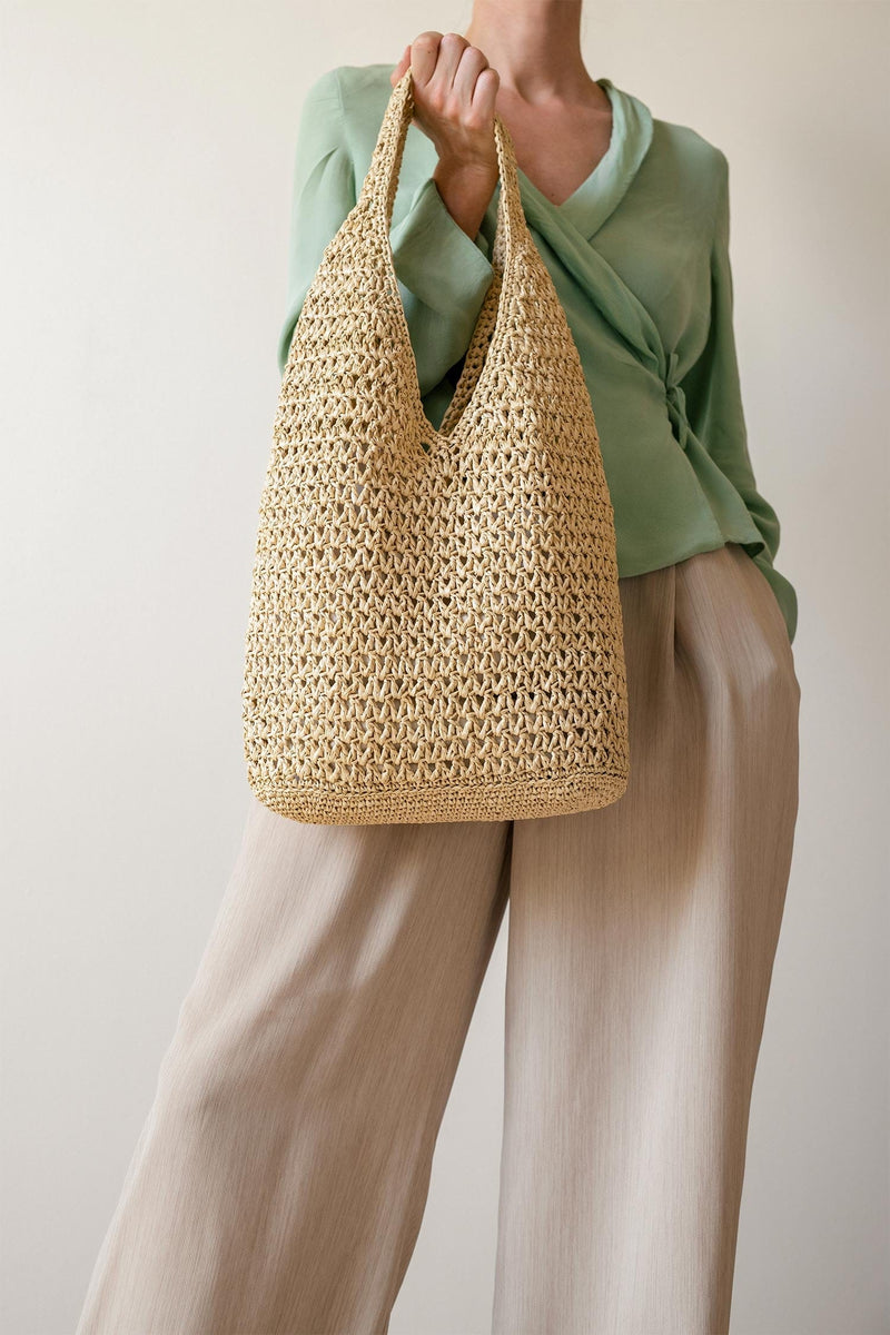 Daphne Tote- Handmade in Greece- Natural