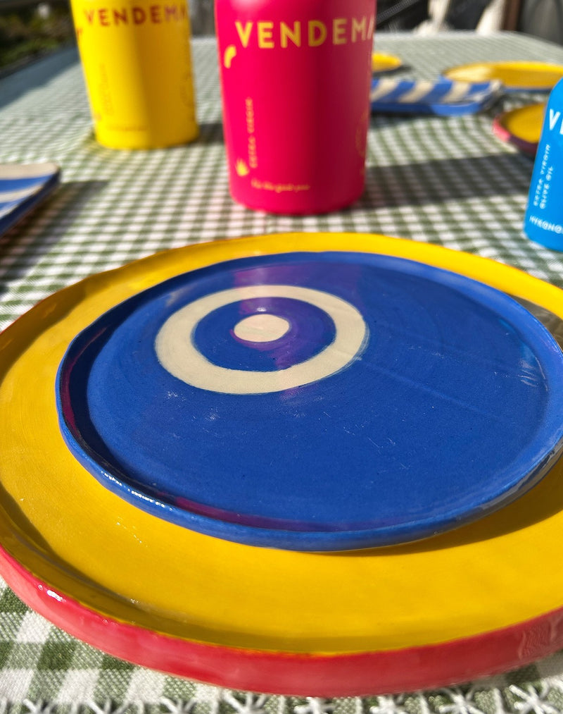 Handmade Greek Eye Mati Plate- Limited Edition