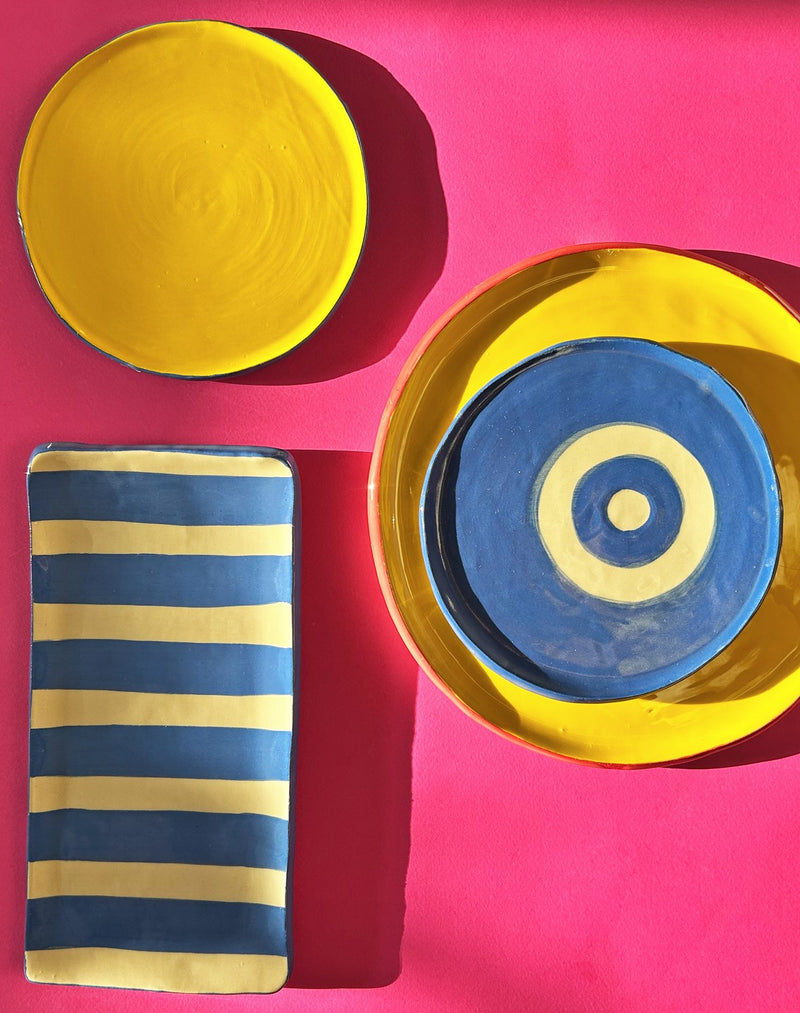 Handmade Yellow Plate Large- Limited Edition