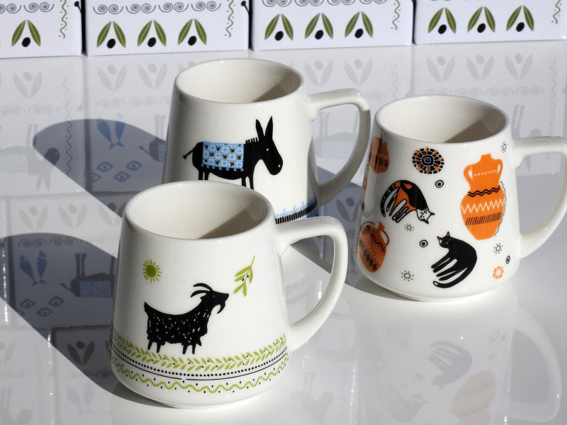 Greek Donkey Printed Mug