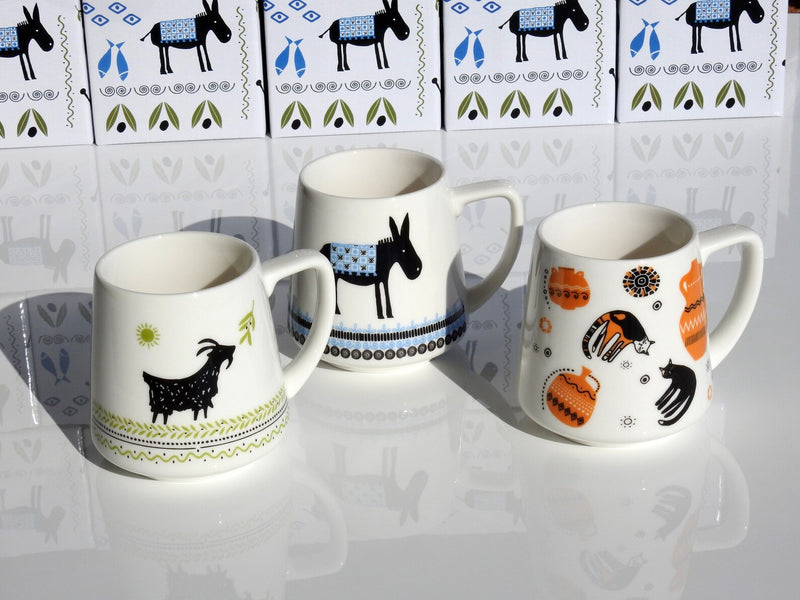 Greek Donkey Printed Mug