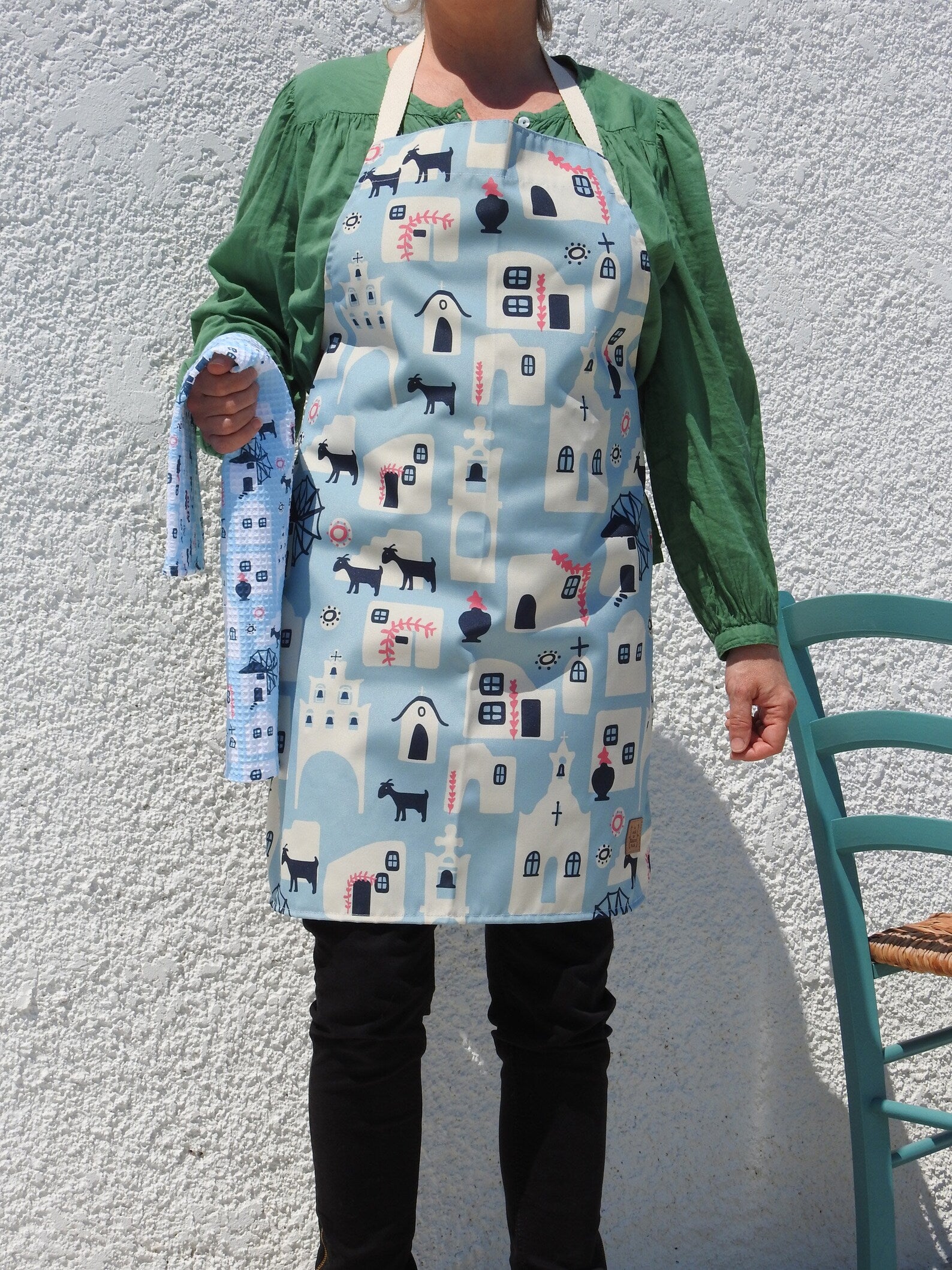 Greek Islands Waterproof Apron – The Greek Providore