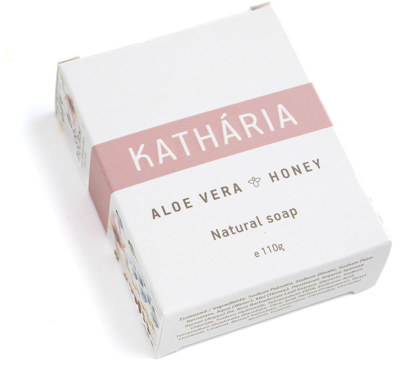 Natural Soap with Aloe Vera and Honey Handmade in Greece 110g
