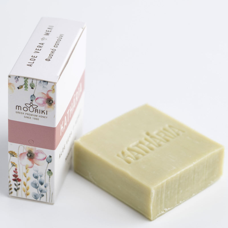 Natural Soap with Aloe Vera and Honey Handmade in Greece 110g