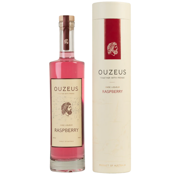 Ouzeus Anise Liqueur- Raspberry with Gift Box 700ML