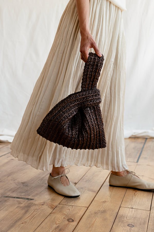 The Raffia Knot Bag- Handmade in Greece- Pecan