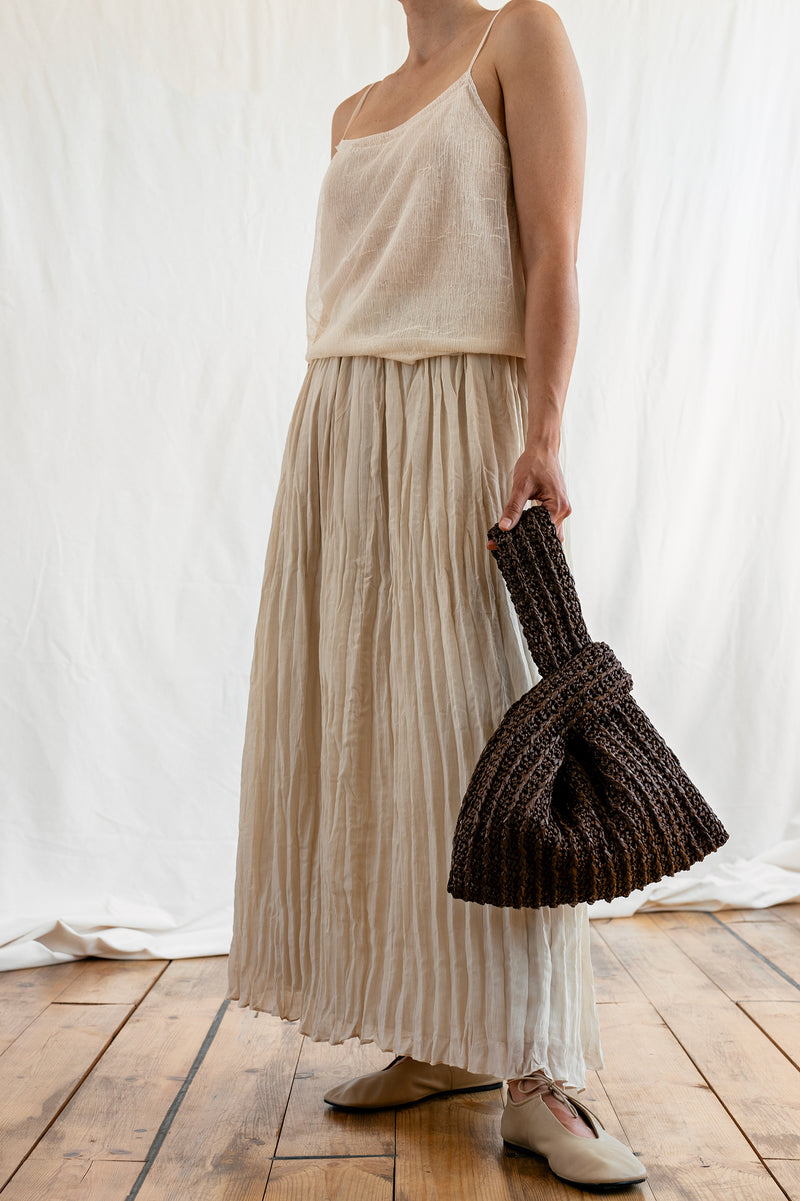 The Raffia Knot Bag- Handmade in Greece- Pecan