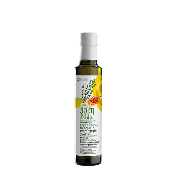 Organic Extra Virgin Olive Oil with Thyme & Honey 250ml