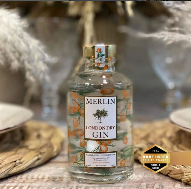 Merlin Gin with Kumquat from Corfu 700ml