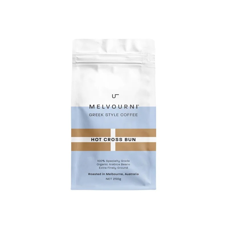 Organic Greek Hot Cross Bun Flavoured Coffee 250g LIMTED EDITION