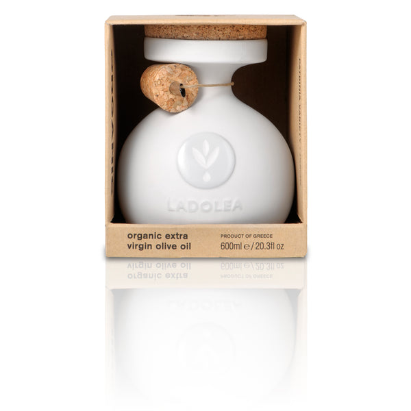 Organic Extra Virgin Olive Oil 600ml - White