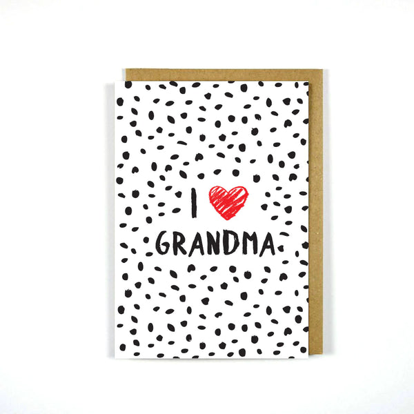 I love Grandma Celebration Card