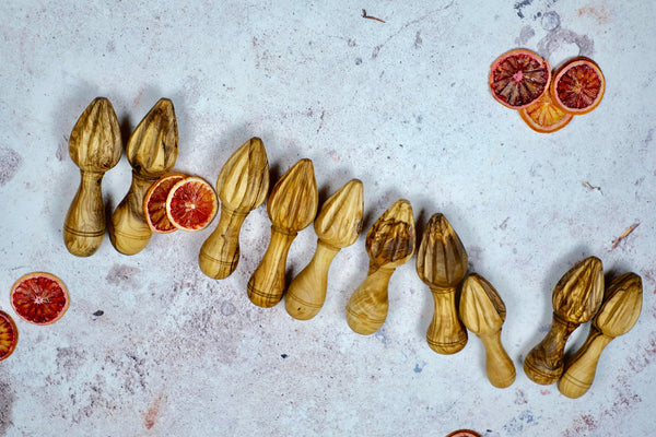 Greek Olive Wood Citrus Hand Reamer/Juicer