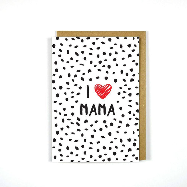 I love Mama Greek Celebration Card