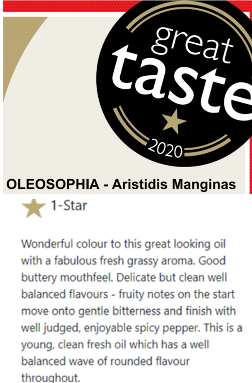 Oleosophia- First Harvest Manaki Extra Virgin Olive Oil 500ml