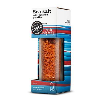 Coarse Sea Salt with Smoked Paprika Mill 100g