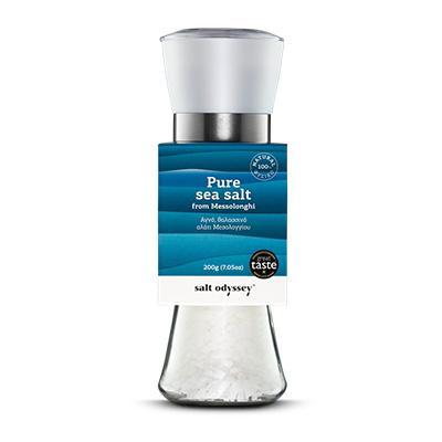 PURE SEA SALT in Ceramic Mill FROM MESSOLONGHI 200g
