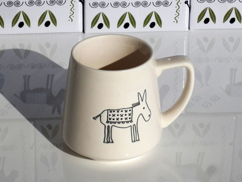 Greek Donkey Handmade Ceramic Mug