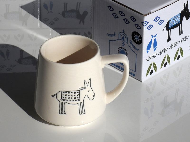 Greek Donkey Handmade Ceramic Mug