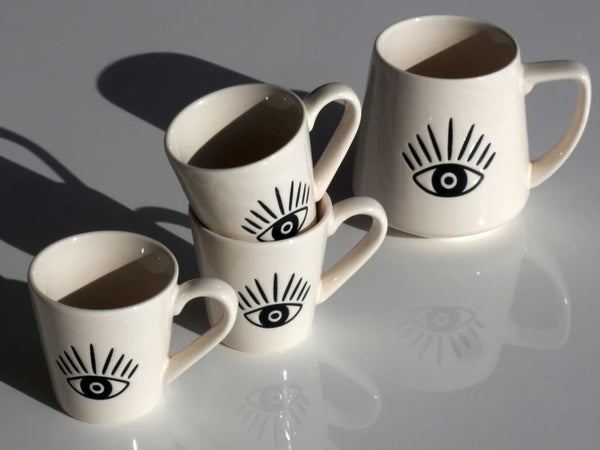 Greek Eye Mati Handmade Ceramic Mug