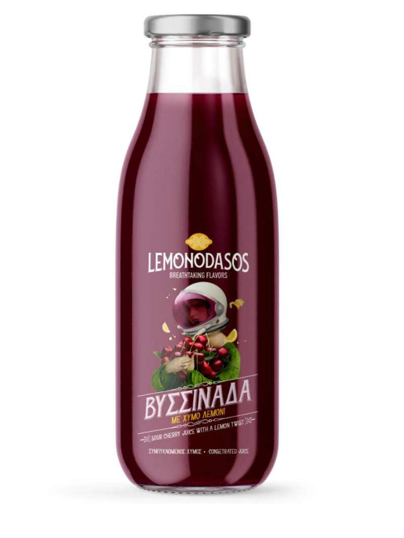 Natural Sour Cherry Syrup with a twist of lemon Perfect Cocktail Mixer 500ml