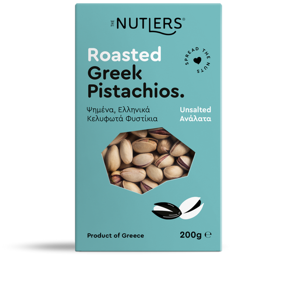 The Nutlers Unsalted Roasted Greek Pistachios 200g